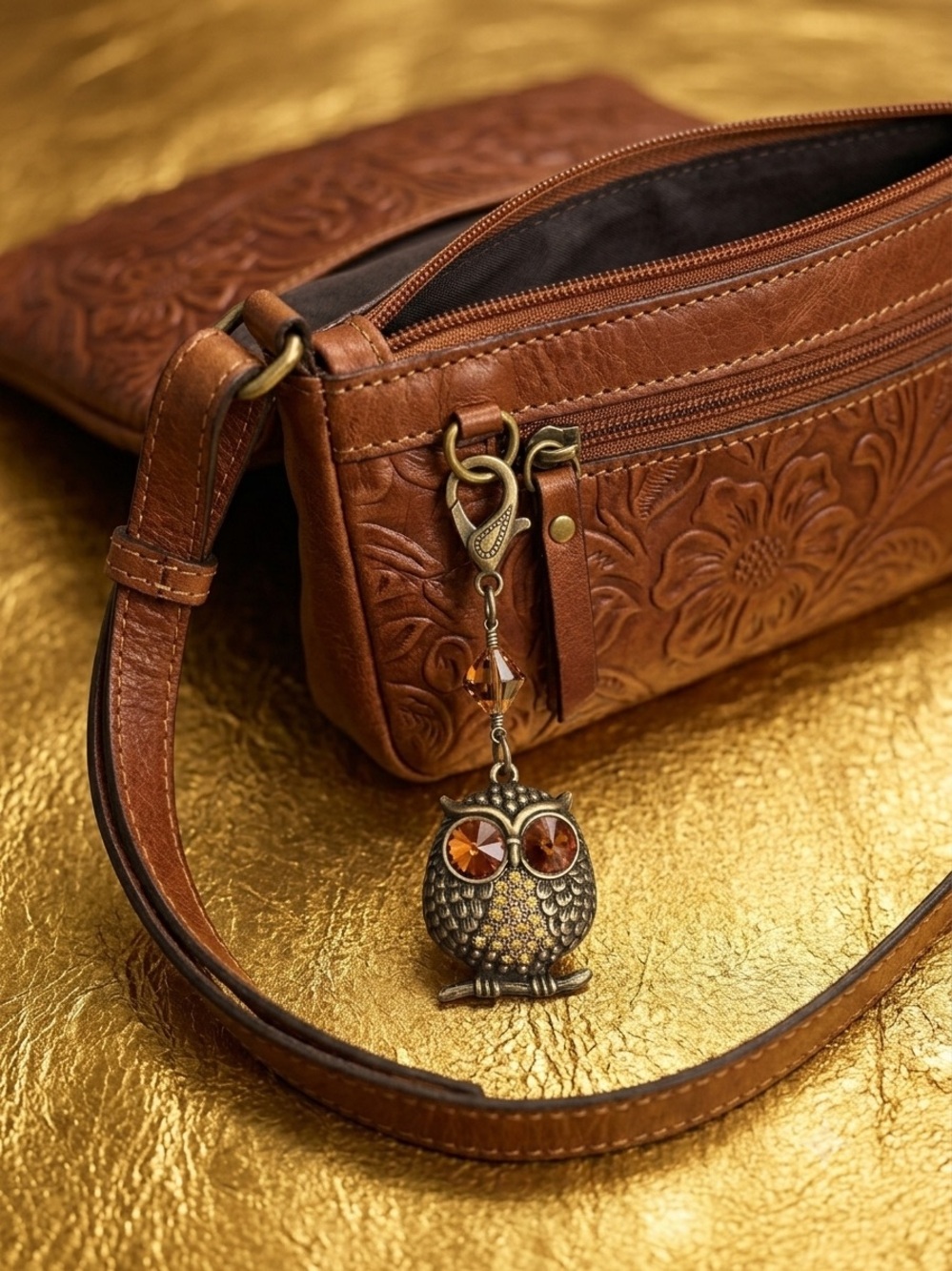 *SOLD* Owl Bag Charm